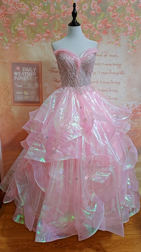 Good Witch Pink Glinda Bubble Dress Ariana Glinda Cosplay Costume