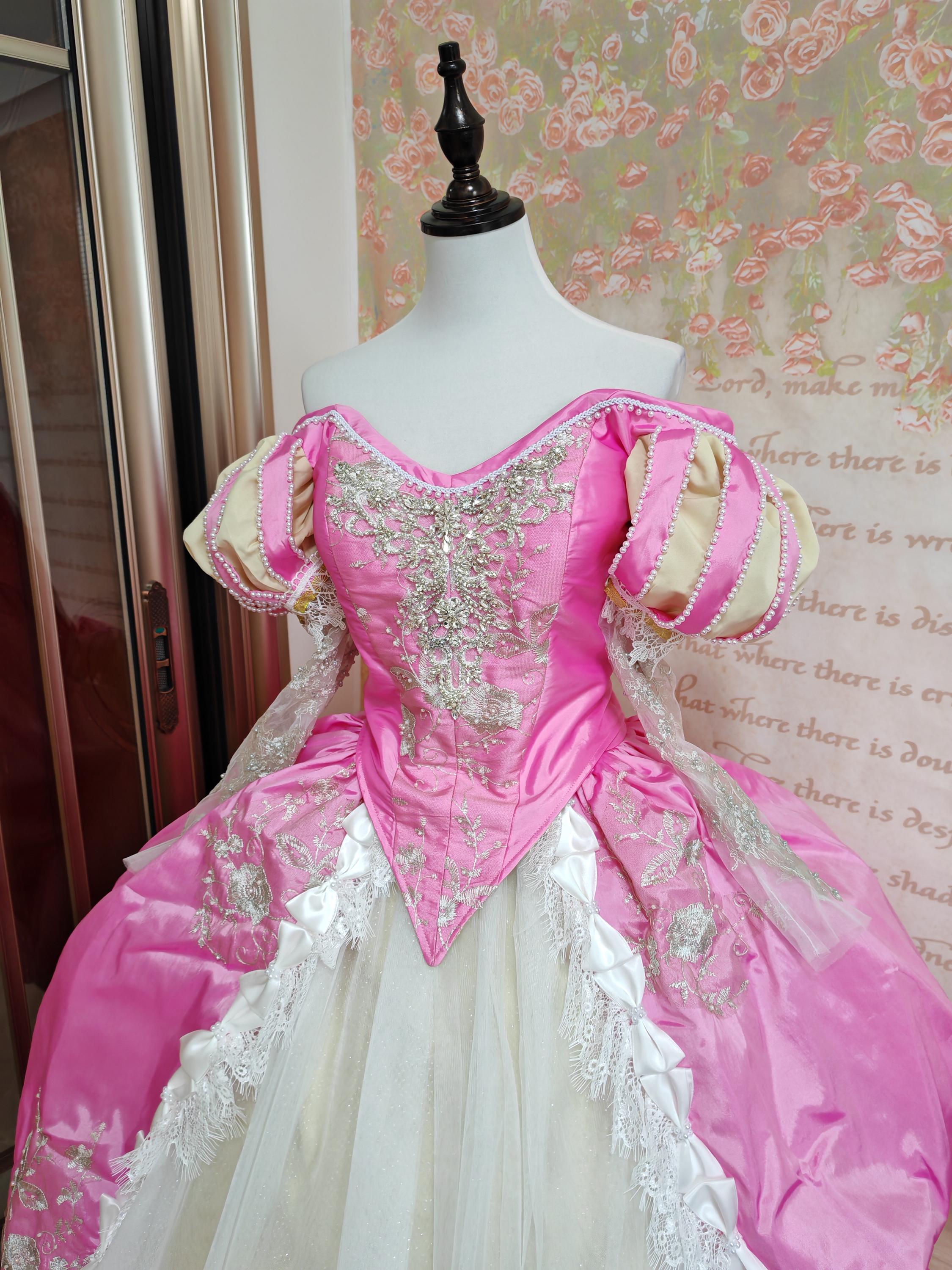 ピンクのアリエルドレス風リトルマーメイドコスプレ衣装 - Etsy 日本