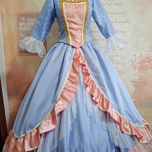 Blue Erika Dress Princess Cosplay Costume