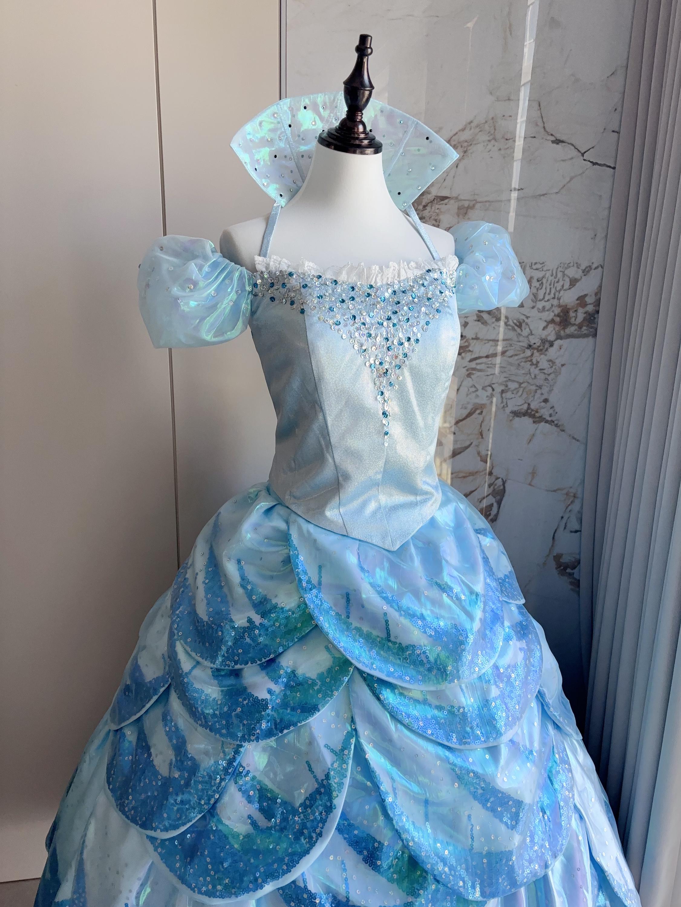 glinda blue dress Glinda Dress The Good Witch Glinda Costume Cosplay inspired Wicked Wiz –  Mermaidcosplay