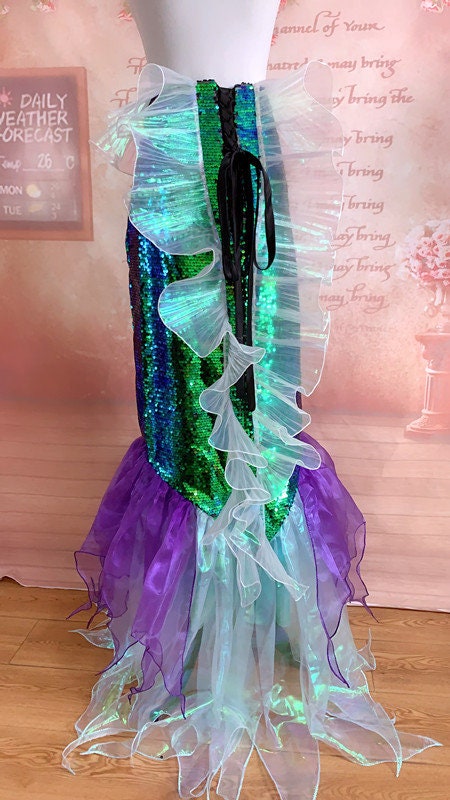 Ariel Mermaid Tail Skirt Cosplay Costume Little Mermaid 2023