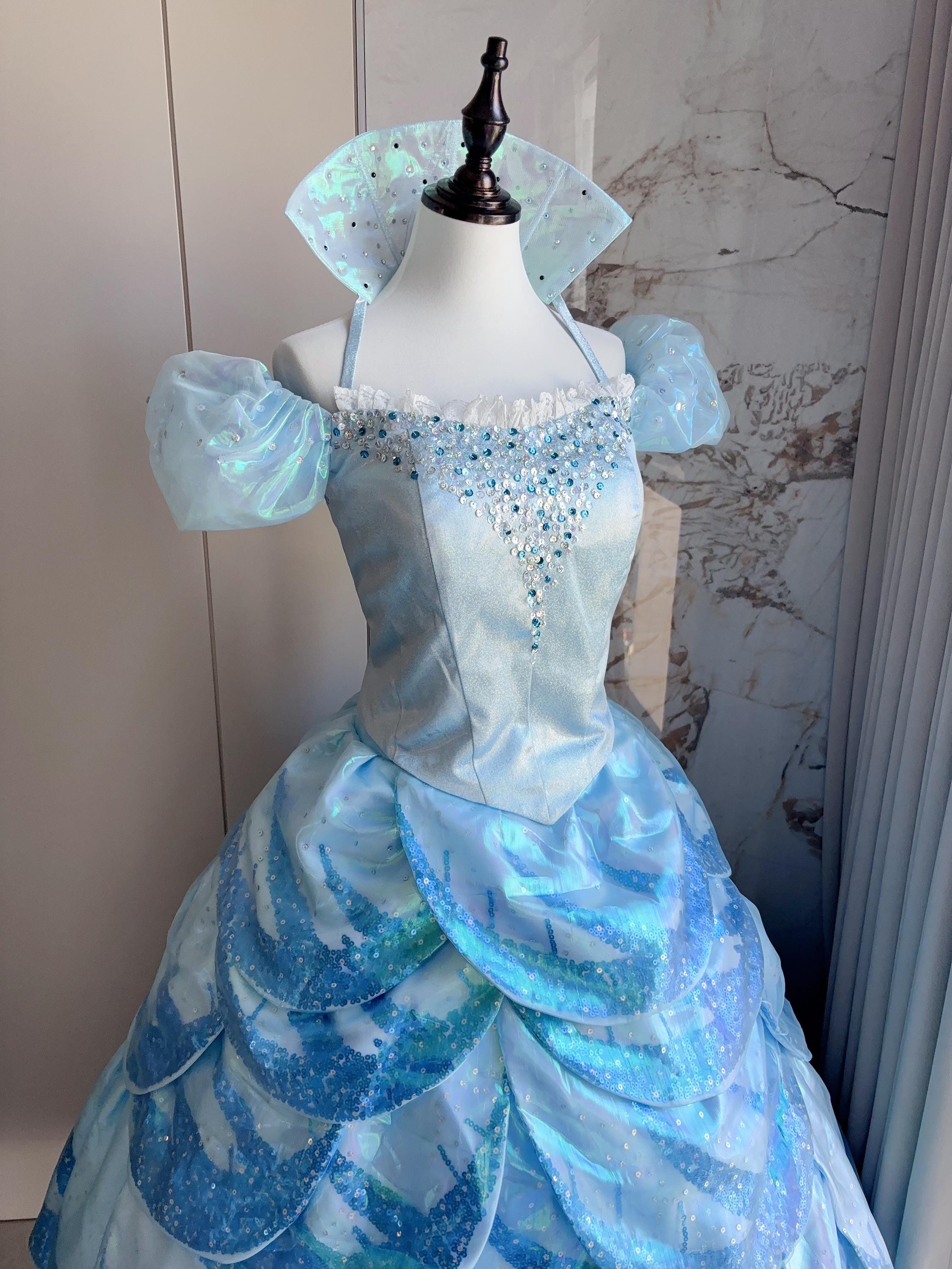 glinda blue popular dress Glinda's blue Bubble Dress designed by Paul Tazewell for 'Wicked: For Good' : r/whatthefrockk