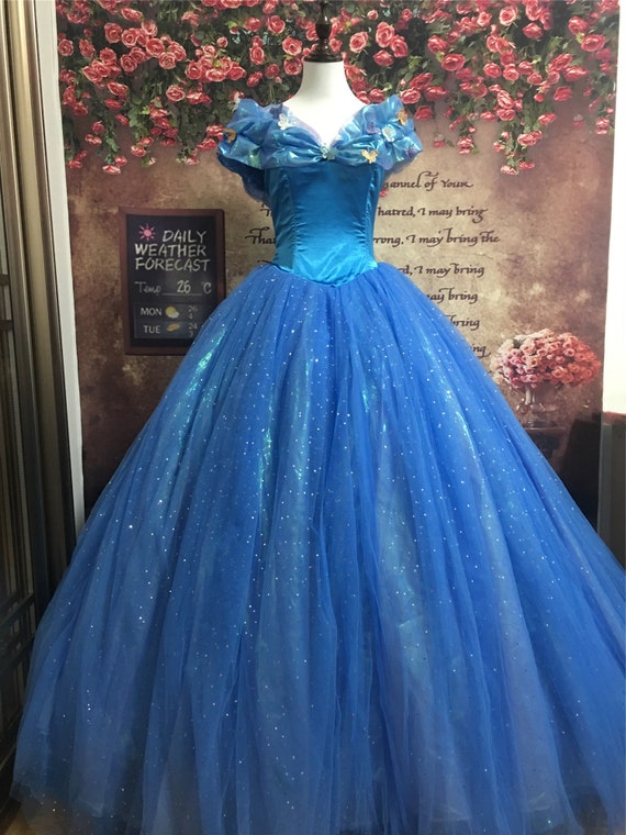 Cinderella  Vestido para fiesta de 15 años, Vestidos de cenicienta, Vestido  de xv azul