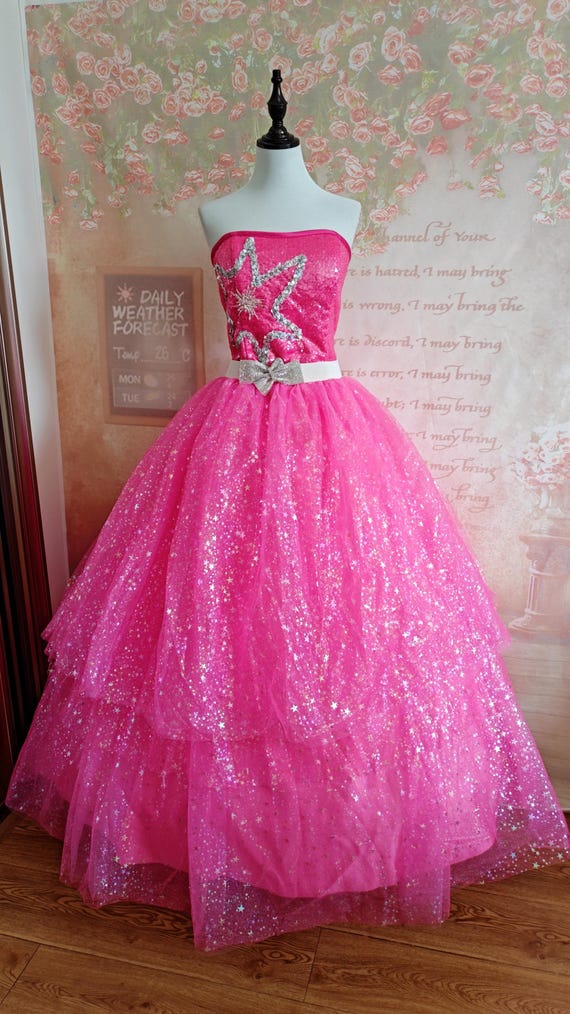 open lace back dress Cute Baby Girl Star Sequins Dress Toddler Pageant First Communion Princess  Dress