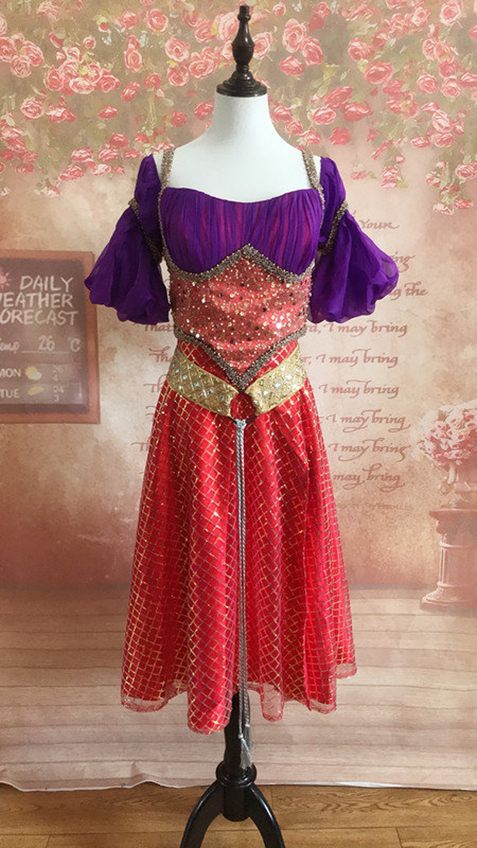 Esmeralda Hunchback Of Notre Dame Inspired Cosplay Costume Tambourine esmeralda-hunchback-of-notre-dame-inspired-cosplay-costume-tambourine