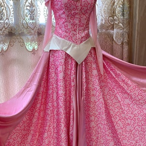Pink Aurora Dress Sleeping Beauty Cosplay Costume
