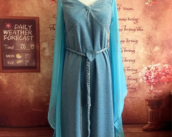 Blue Fairy Dress Women Blue Fairy Godmother Cosplay Costume