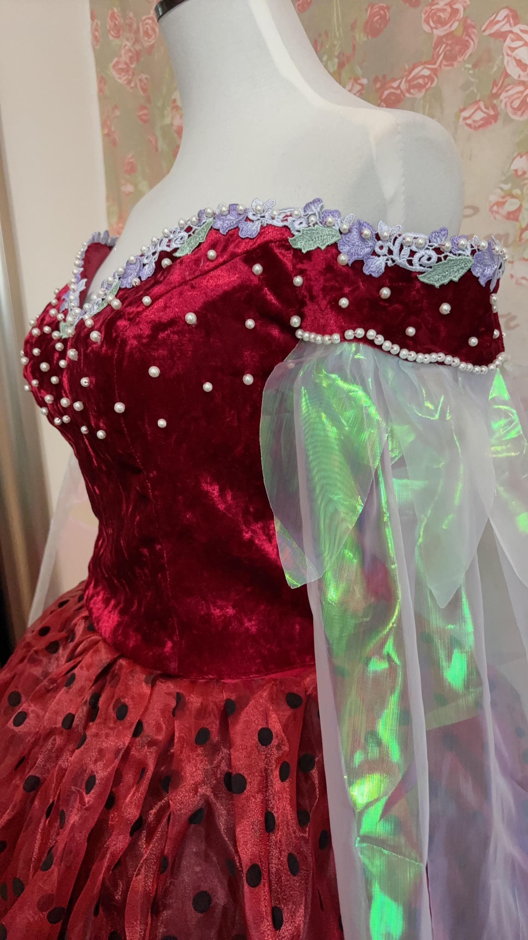 Princesses Ladybug Cosplay Costume Red Dress