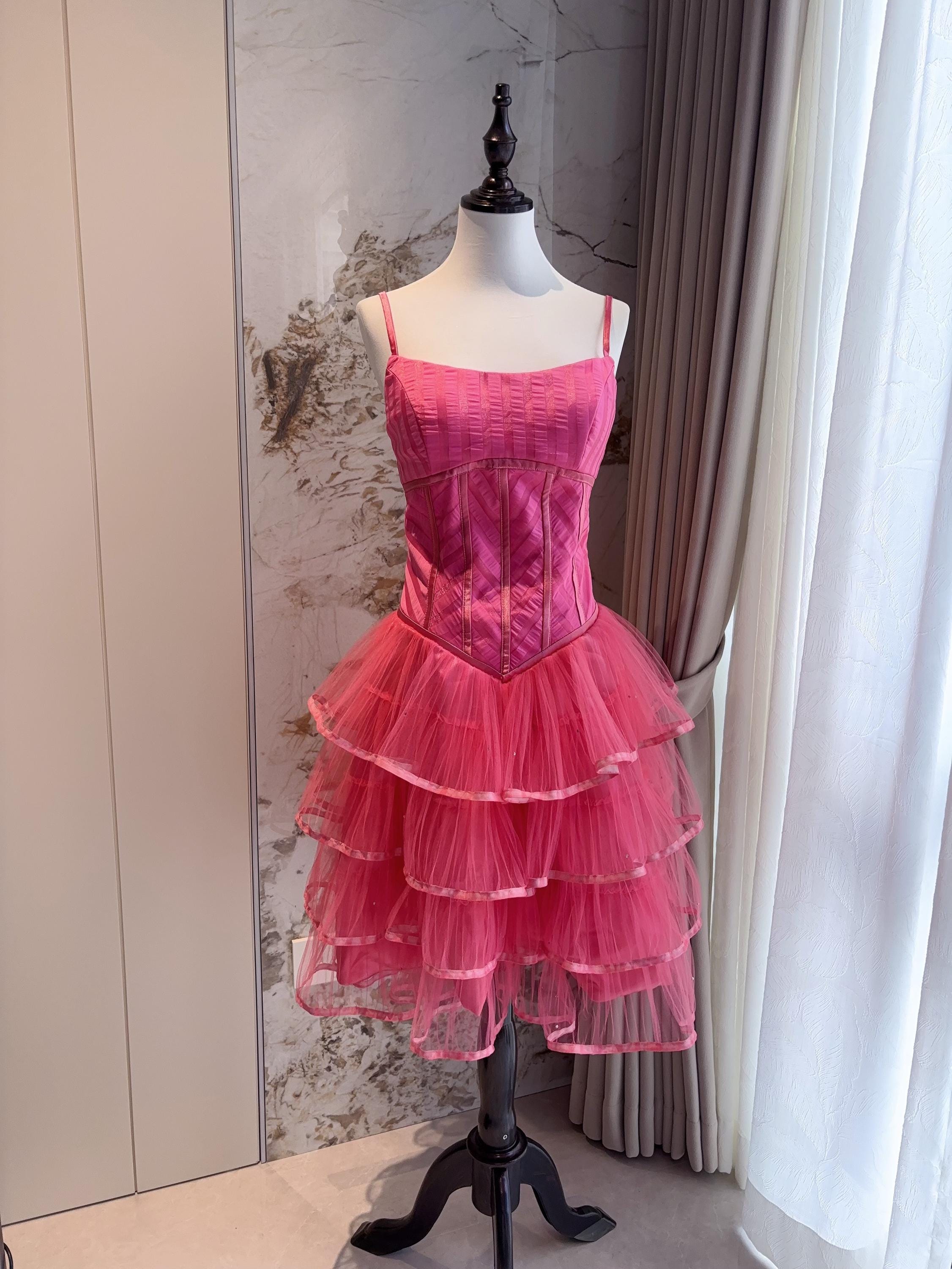 strapless open back dress Glinda Dress Adult - Wicked Part Two Costume main image 0