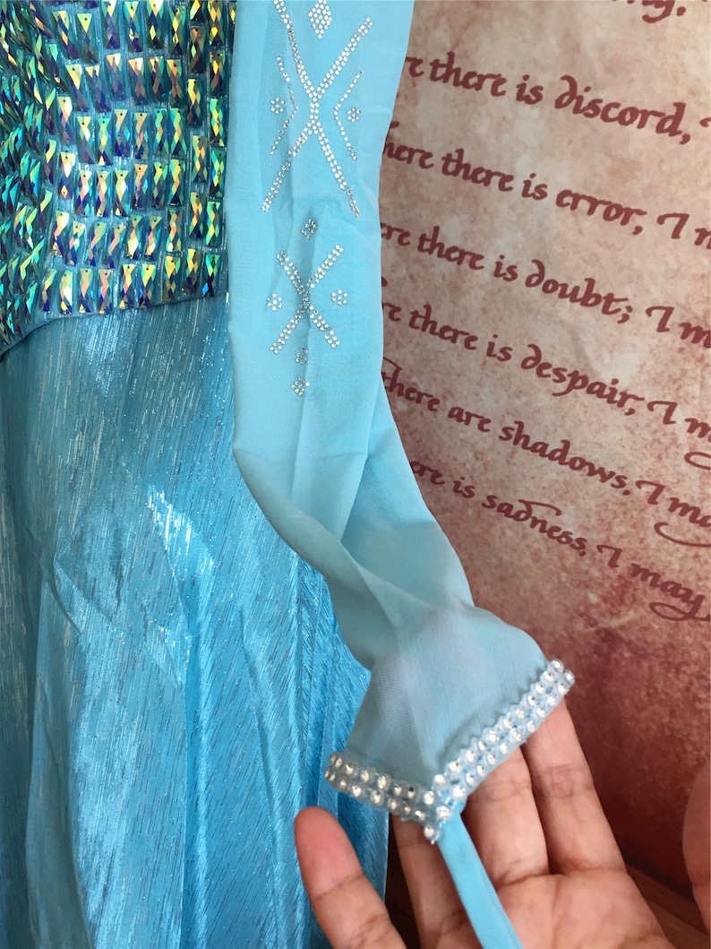 Elsa Deluxe Adult Costume Womens Blue main image 1