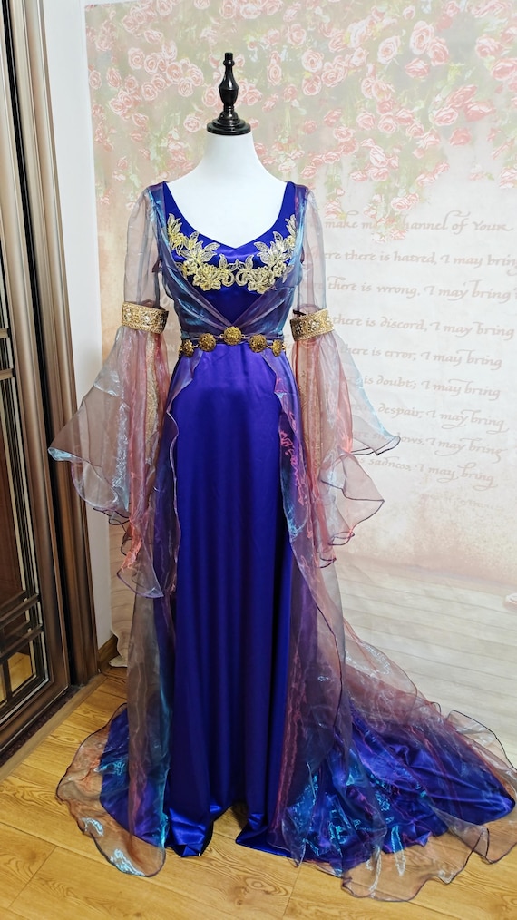 pendragon corset dress Katie Morgana Morgana Gown Cosplay Costume 1 Height How to LinkedStyleReference:023041233-023041234-023041235 Neck Size:15 Blue Ballet Tutu Girls Medieval corset