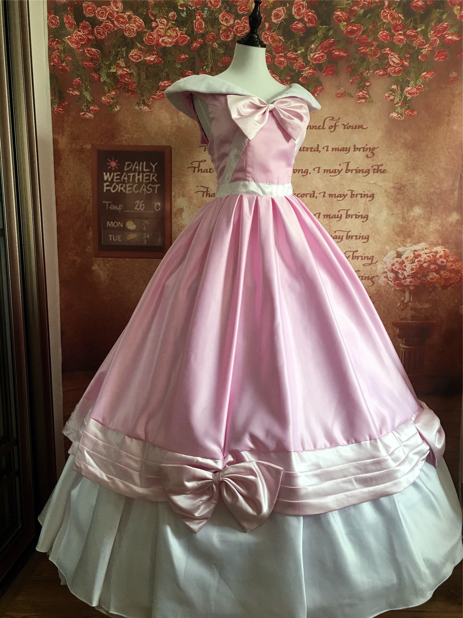 シンデレラ ピンクドレス ピンク シンデレラ コスチューム - Etsy 日本