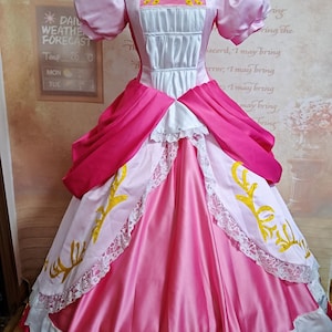 Peach Dress Princess Cosplay Costume