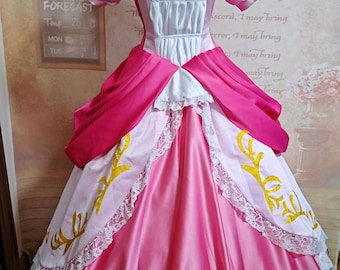 open lace back dress Amazon.com: Princess Peach Costume for Girls Peach Dress with Accessories  for Birthday Party Halloween Christmas Dress Up Costume (Rose, 110(3-4T)) :  Clothing, Shoes & Jewelry main image 1