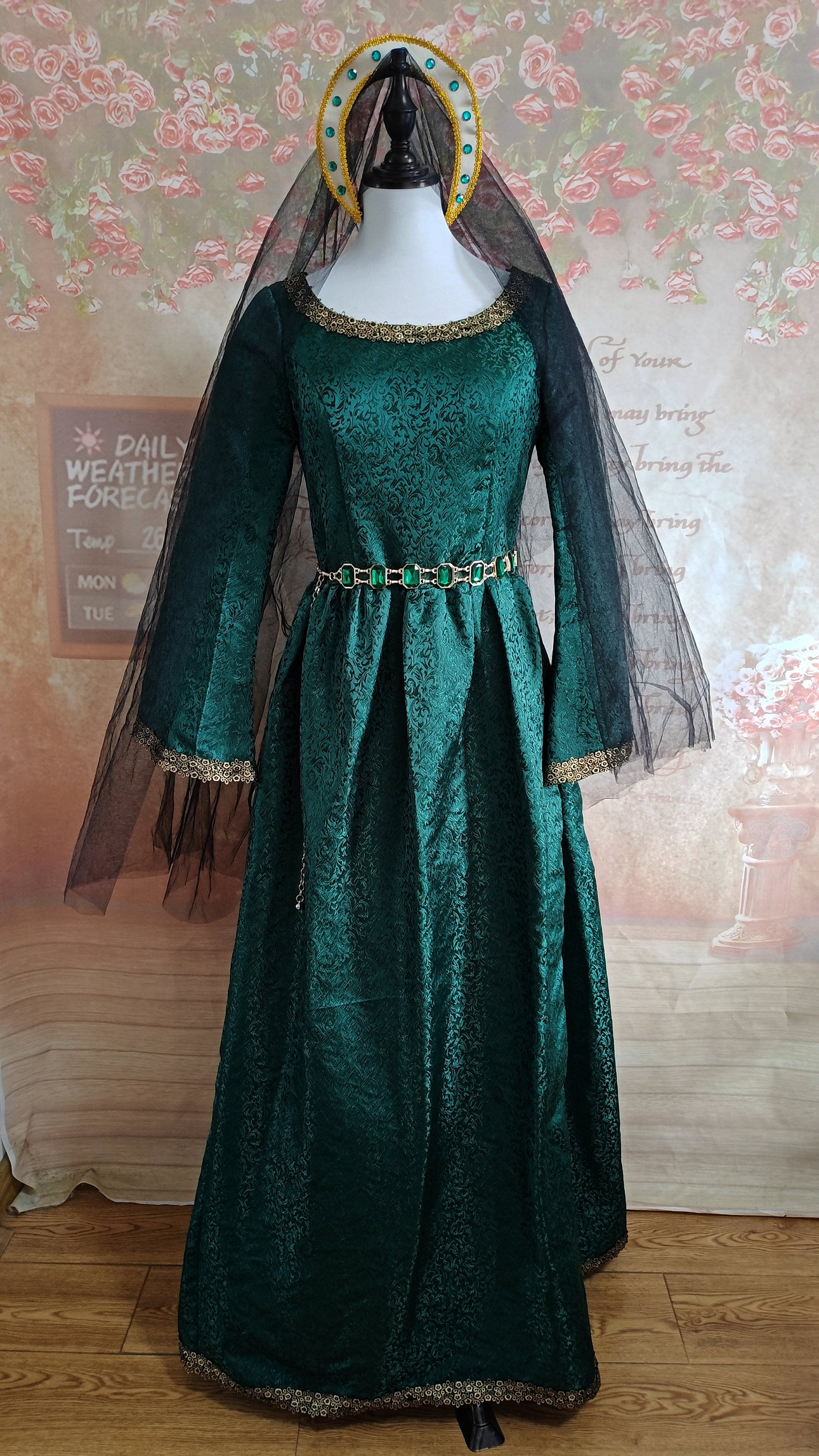 Alicent Hightower Cosplay Costume Green Dress House Dragon