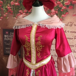 Disney princess belle red dress hot sale