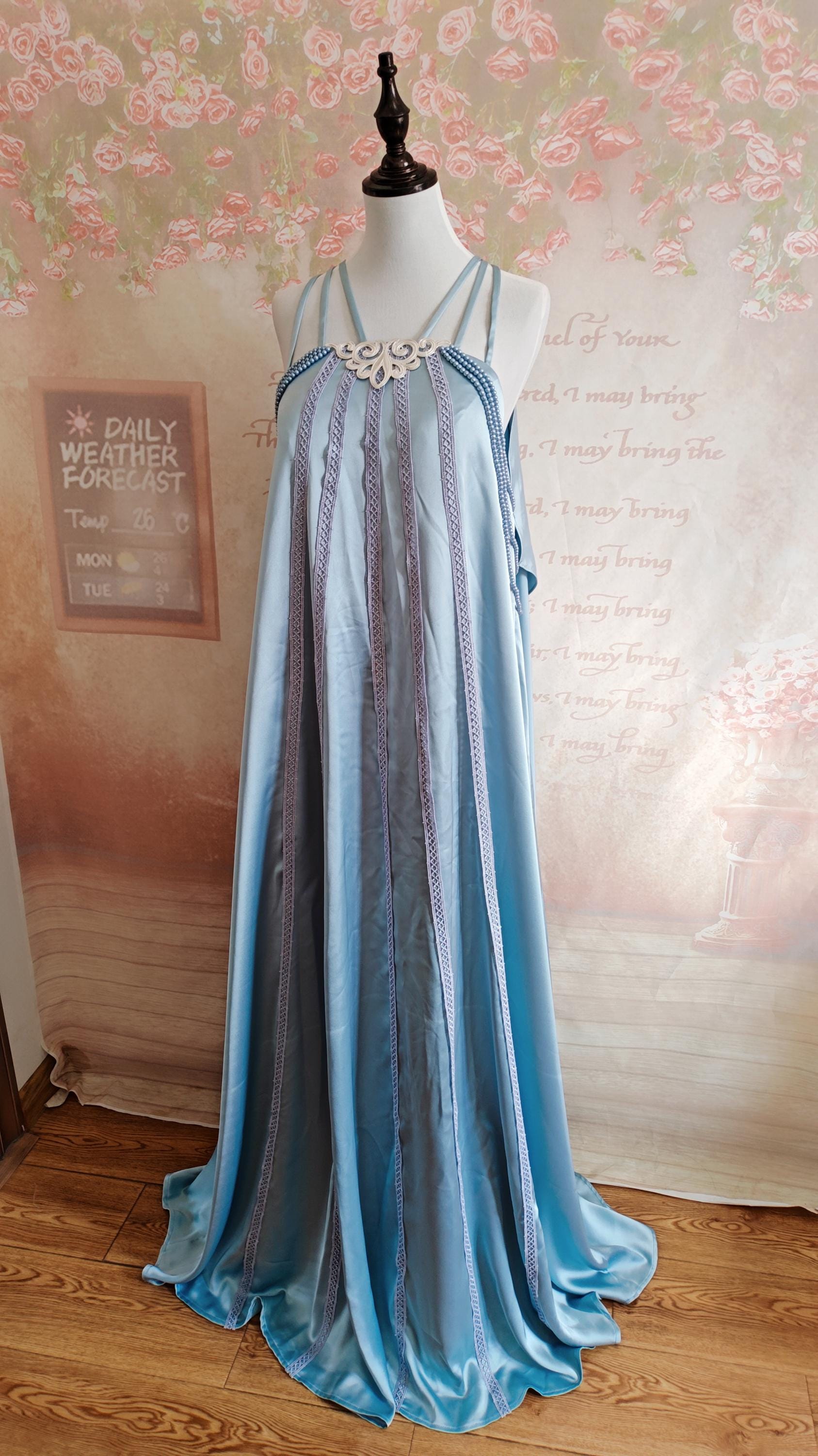 Blue Padme Dress Amidala Cosplay Costume Blue Padme Dress Amidala Cosplay Costume