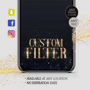 Custom Snapchat Lens for Wedding, Birthday, Bachelorette, Baby shower, Personalized Event Design for Social Media