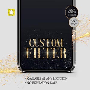 Gepersonaliseerde Snapchat-filter voor evenement, aangepaste socialmedialens