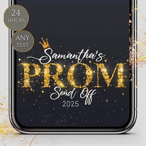 Gepersonaliseerde Snapchat-filter voor bal 2025: overlay seniorenfeest
