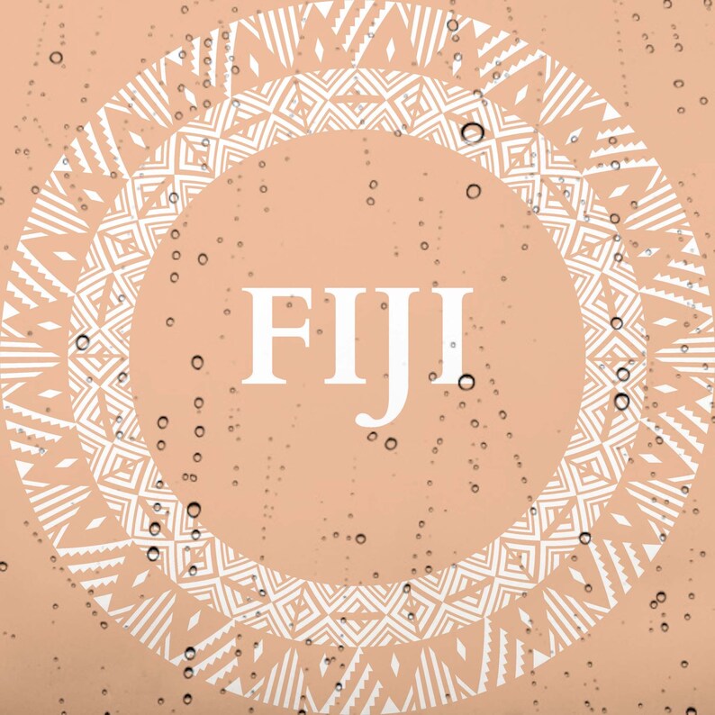 Fiji T-Shirt Bula Fijian Circle Pattern Design