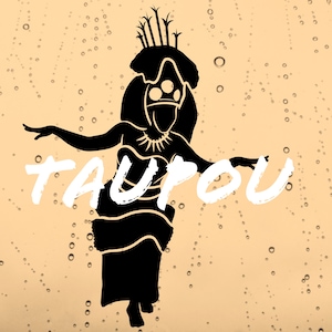 Silueta de un taupou samoano