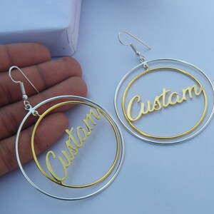 Dangle Earring with Personalised, Hoop Earring, Gift for mom, Best bridal jewellery, Antique Earring, Fancy Earring, Best Gift for her