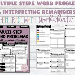 Word Problems With Multiple Steps
