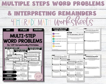 Word Problems With Multiple Steps