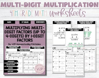 Multi-digit Multiplication Worksheets