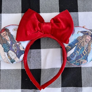 Pirates of the Caribbean Jack Sparrow Mouse Ears Disney Inspired
