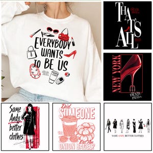 6 Png Djävulen bär Prada, Djävulen bär Prada Png-paket, sublimering digital nedladdning