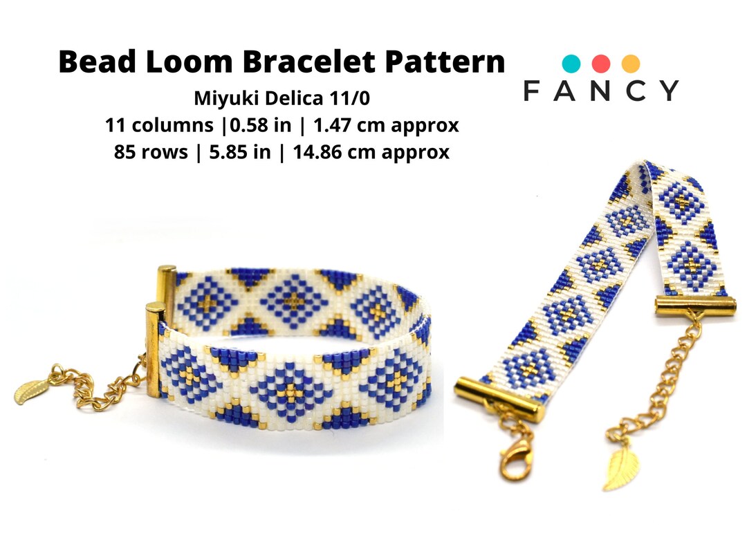 Bead Loom Pattern, Celtic Loom Pattern, Art Deco Loom Bracelet Pattern ...