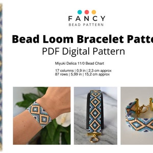 Bead Loom Pattern, Bead Loom Bracelet, PDF Instant Download, Digital Pattern, Bracelet Pattern, Bracelet Bead