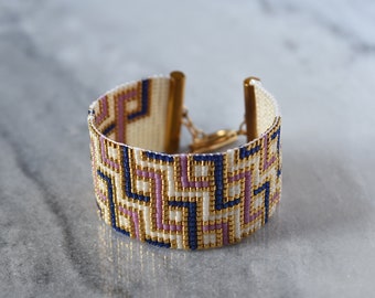 Patrón de telar de cuentas / Pulsera de telar / Patrón PDF Descarga instantánea / Patrón digital / Pulsera de telar de cuentas / Pulsera de cuentas / Patrón de pulsera