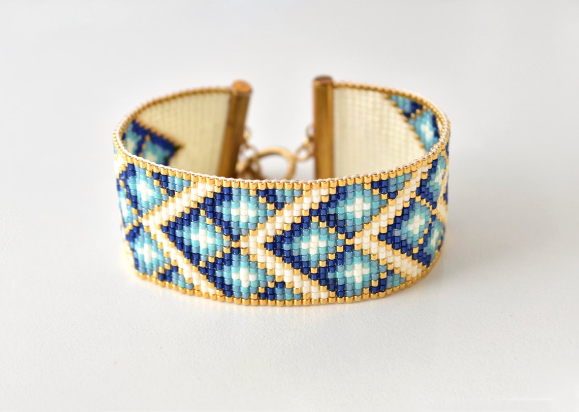 Bead Loom Pattern Loom Bracelet Pattern Seed Bead Loom Etsy