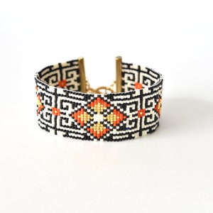 Bead loom pattern, square stitch beading pattern, loom bead pattern, loom bracelet pattern, bead loom bracelet, loom bracelet, loom pattern