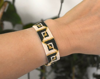 Loom bracelet pattern, Bead loom pattern, Bead loom bracelet pattern, Loom bead pattern, Loom bead pattern, Bead loom pattern bracelet thin