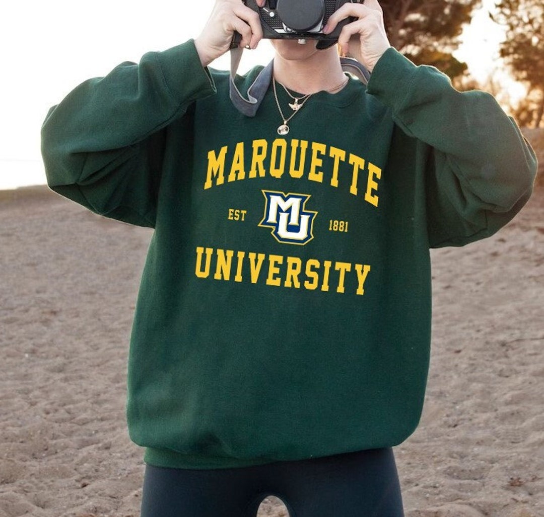 Marquette University Sweatshirt Marquette Sweatshirt College Etsy