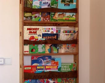 Montessori Wall Bookshelf Plans: DIY CNC Router Files (Digital Download .dxf .svg .pdf)
