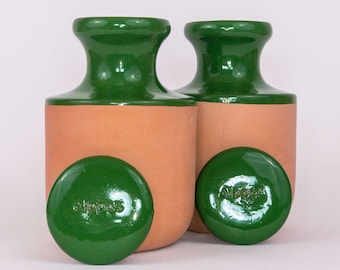 Oya terracotta buryable watering 1.2 L green glazed terracotta – self-watering for young potted fruit trees and vegetable gardens, water saving