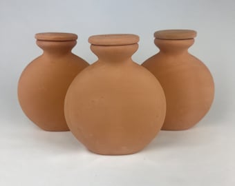 3 terracotta planter inserts (size S)