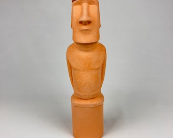Terracotta Oyas to Plant in Moai Statue Size M - Olla