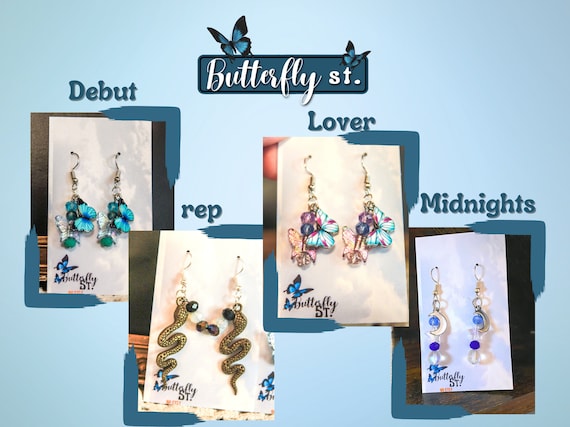 Taylor Swift Era's Inspired Dangle Earrings inspired by Midnights, Lover,  Reputation, Speak Now, Fearless, and Debut -  Israel