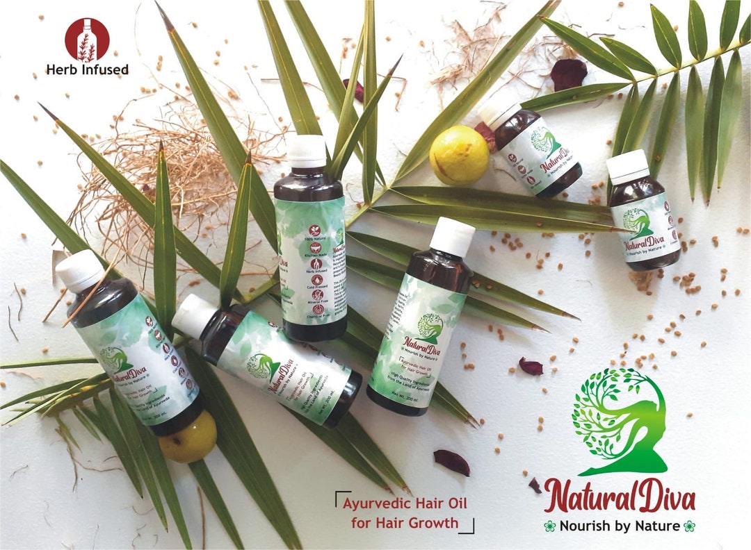 Naturaldiva Ayurvedic Herbal Hair Oil . Etsy