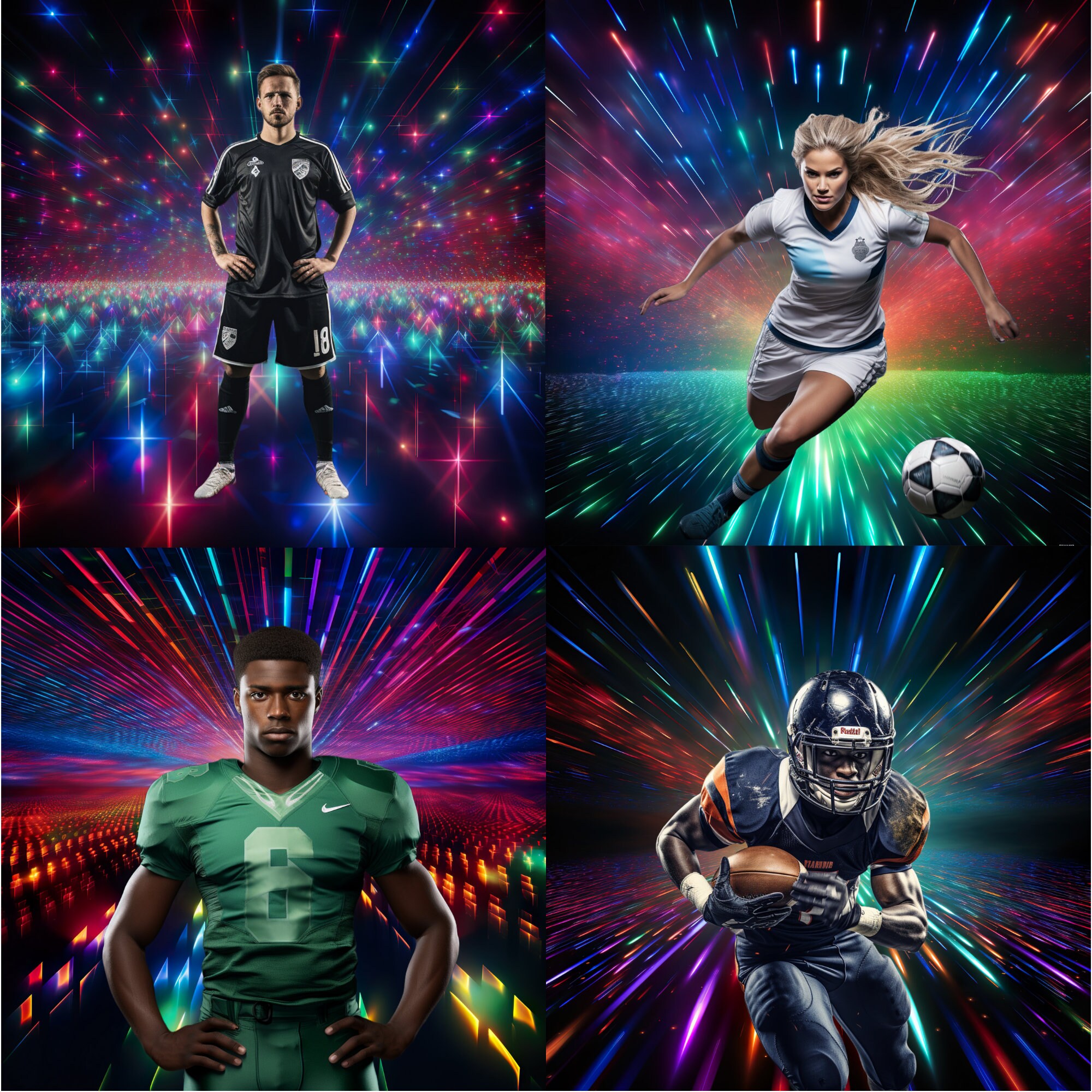 Laser Background, Sports Backdrop, Laser Background, Multi Color, Band