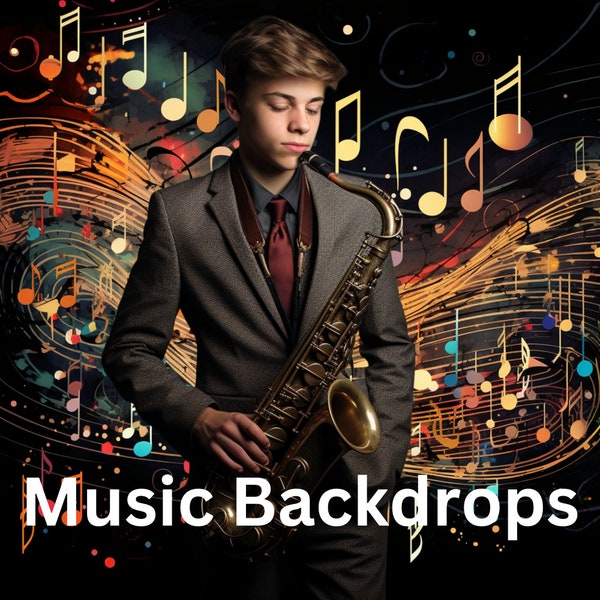 Music Background, Band Background, Jazz Band, Marching Band Photo Backdrop