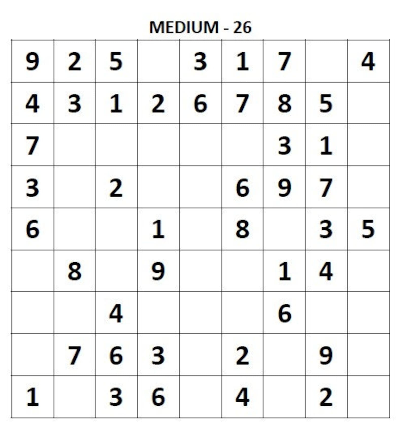 Sudoku Puzzles Printable, Sudoku Printable, Sudoku Large Print, Sudoku ...