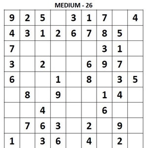 Sudoku Puzzles Printable, Sudoku Printable, Sudoku Large Print, Sudoku ...