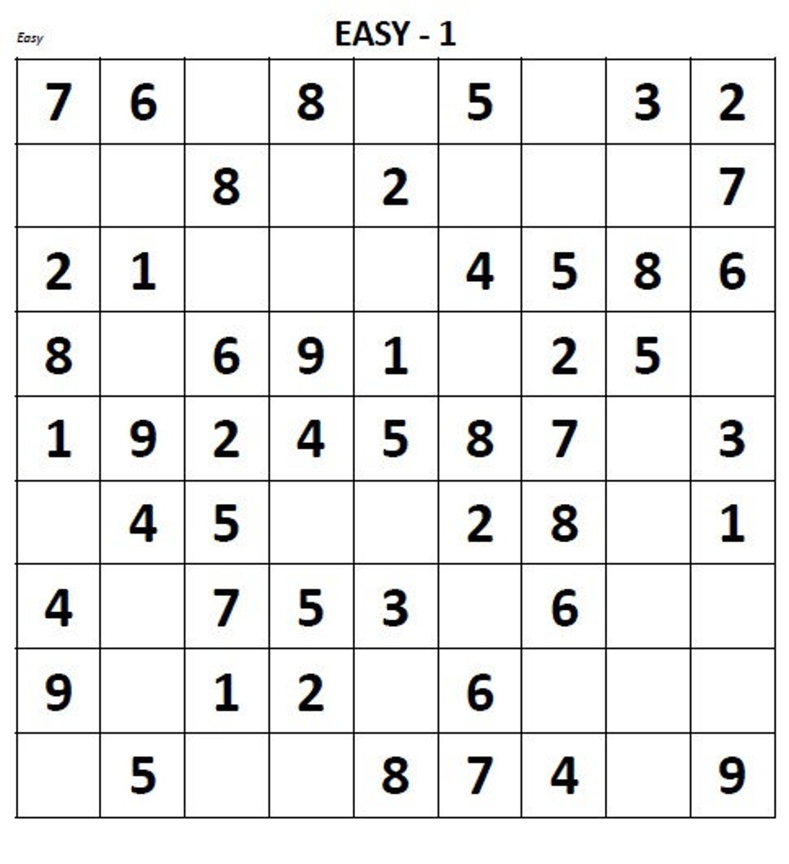Sudoku Puzzles Printable, Sudoku Printable, Sudoku Large Print, Sudoku ...